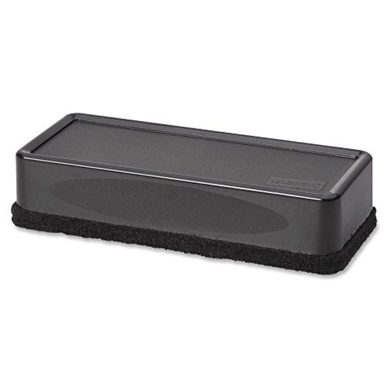 Lorell Dry-Erase Board Eraser, 2-3/16 by 5-3/16 by 1-5/16-Inch, Black - Image 1